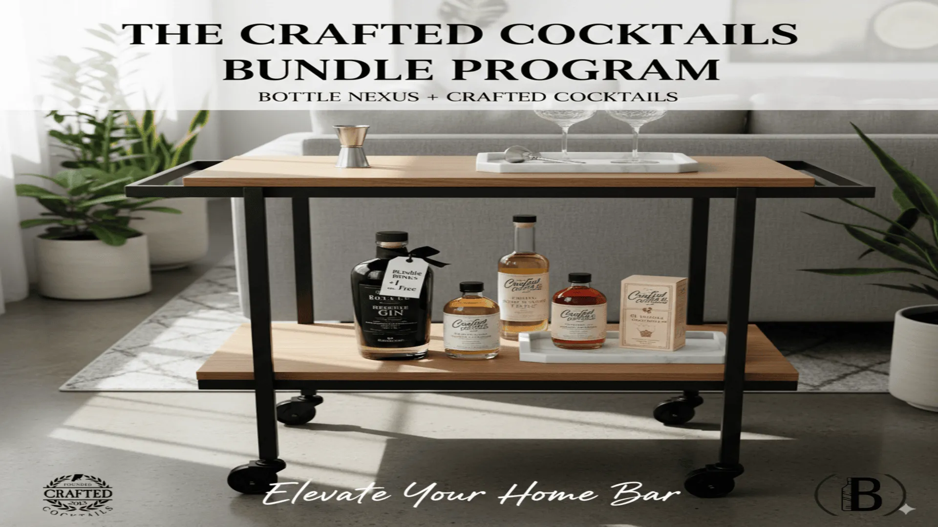 Elevate your Home Bar with Unique Bundles: Bottle Nexus x Crafted Cocktails