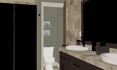 Albedo image of a bathroom