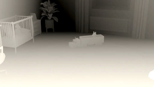 Depth pass of the same frame