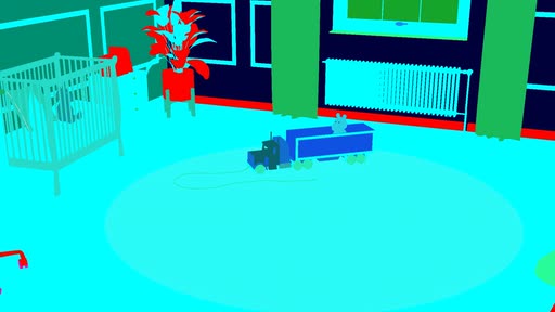 Instance segmentation of the same frame