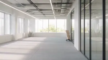 desks to the walls