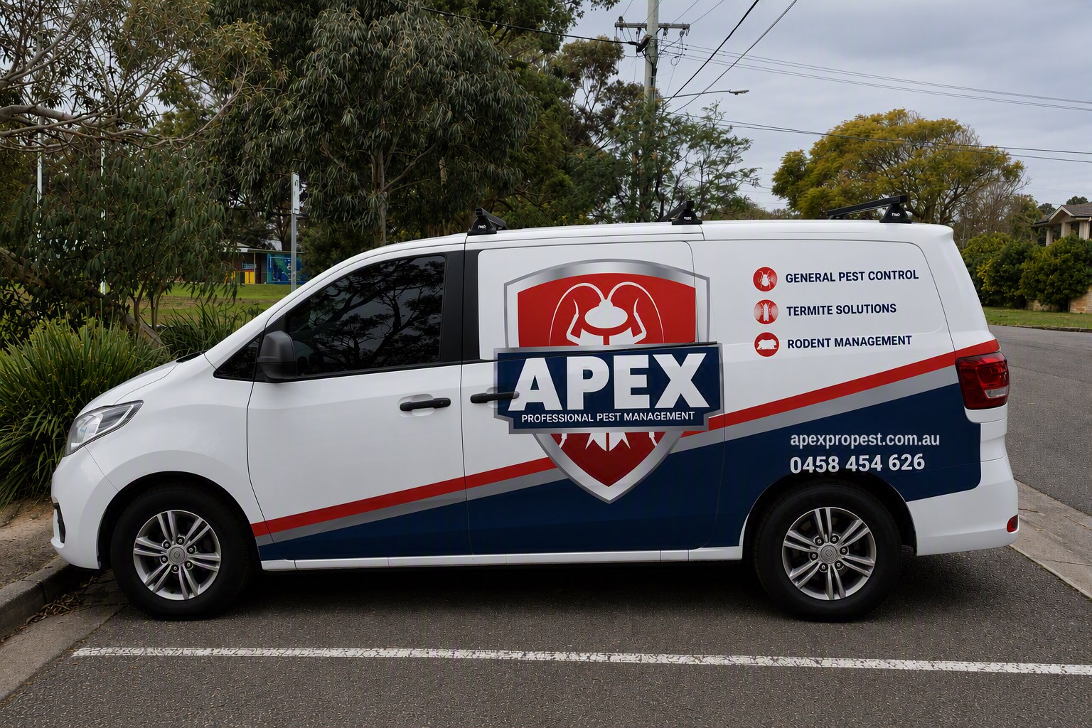 Apex Professional Pest Management service van