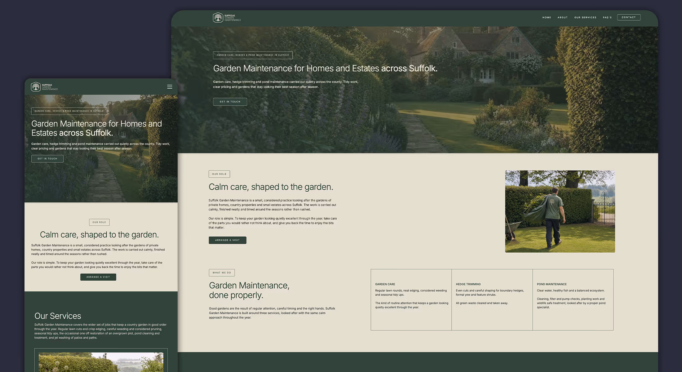 Suffolk Garden Maintenance website