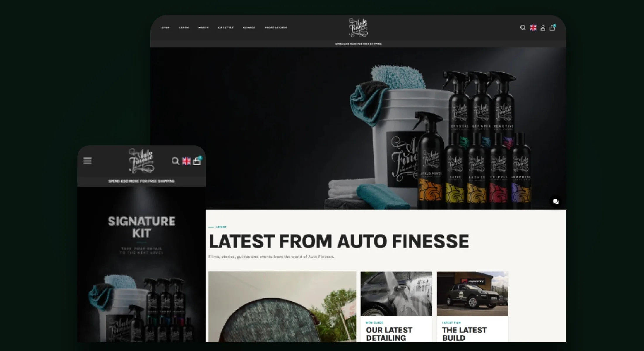Auto Finesse website