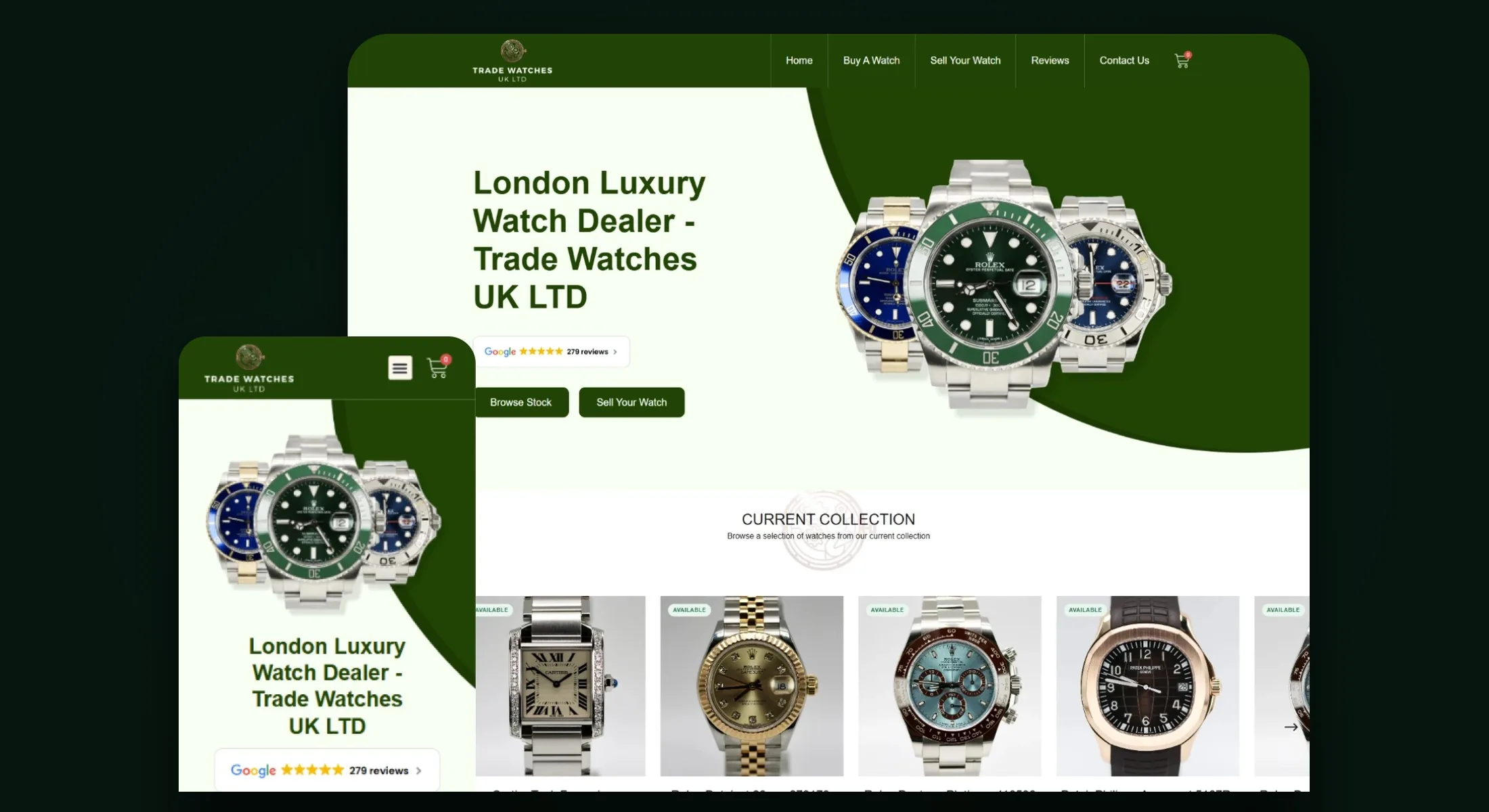 Trade Watches UK website