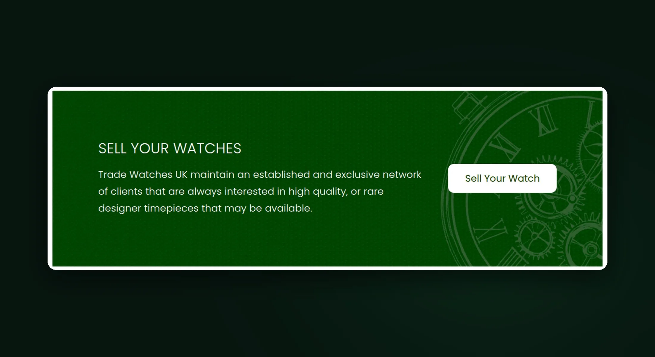 Trade Watches UK sell your watches banner