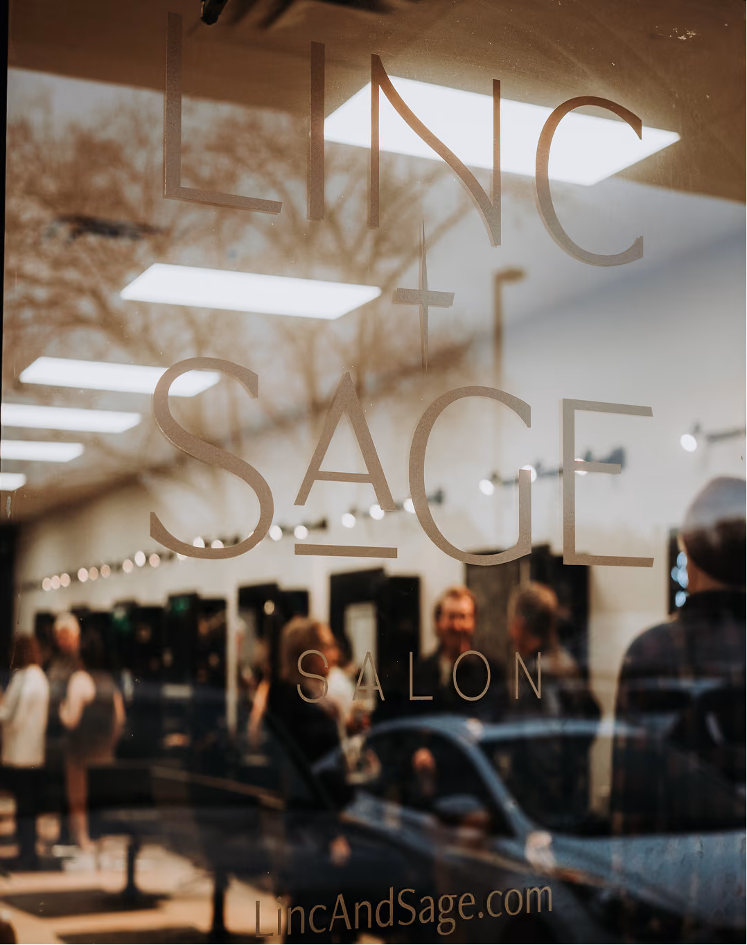 Linc and Sage salon entrance