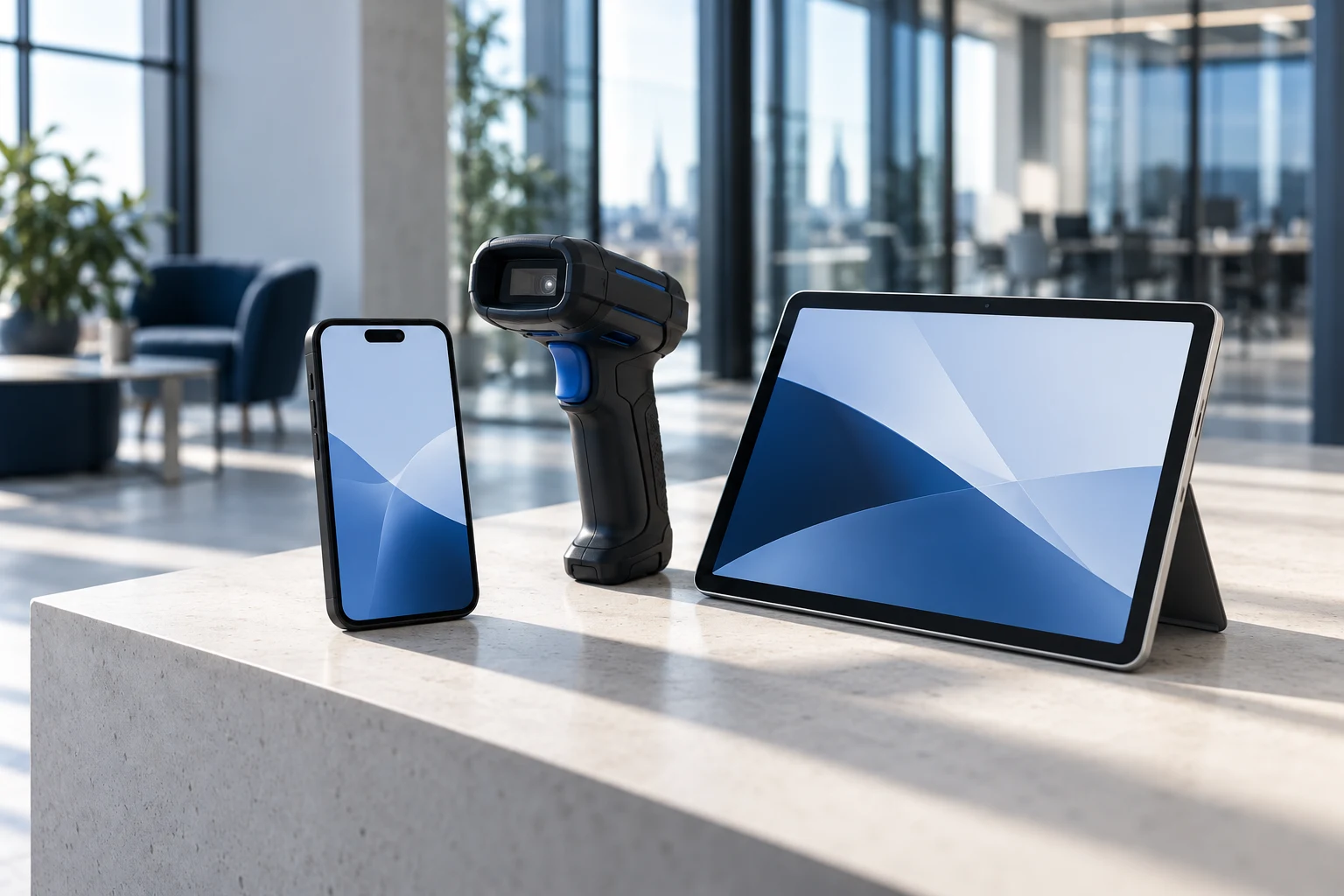 Smartphone, Tablet und mobiler Scanner für den Unternehmenseinsatz