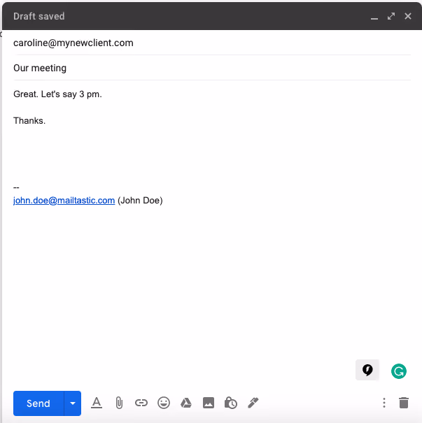 Gmail signature