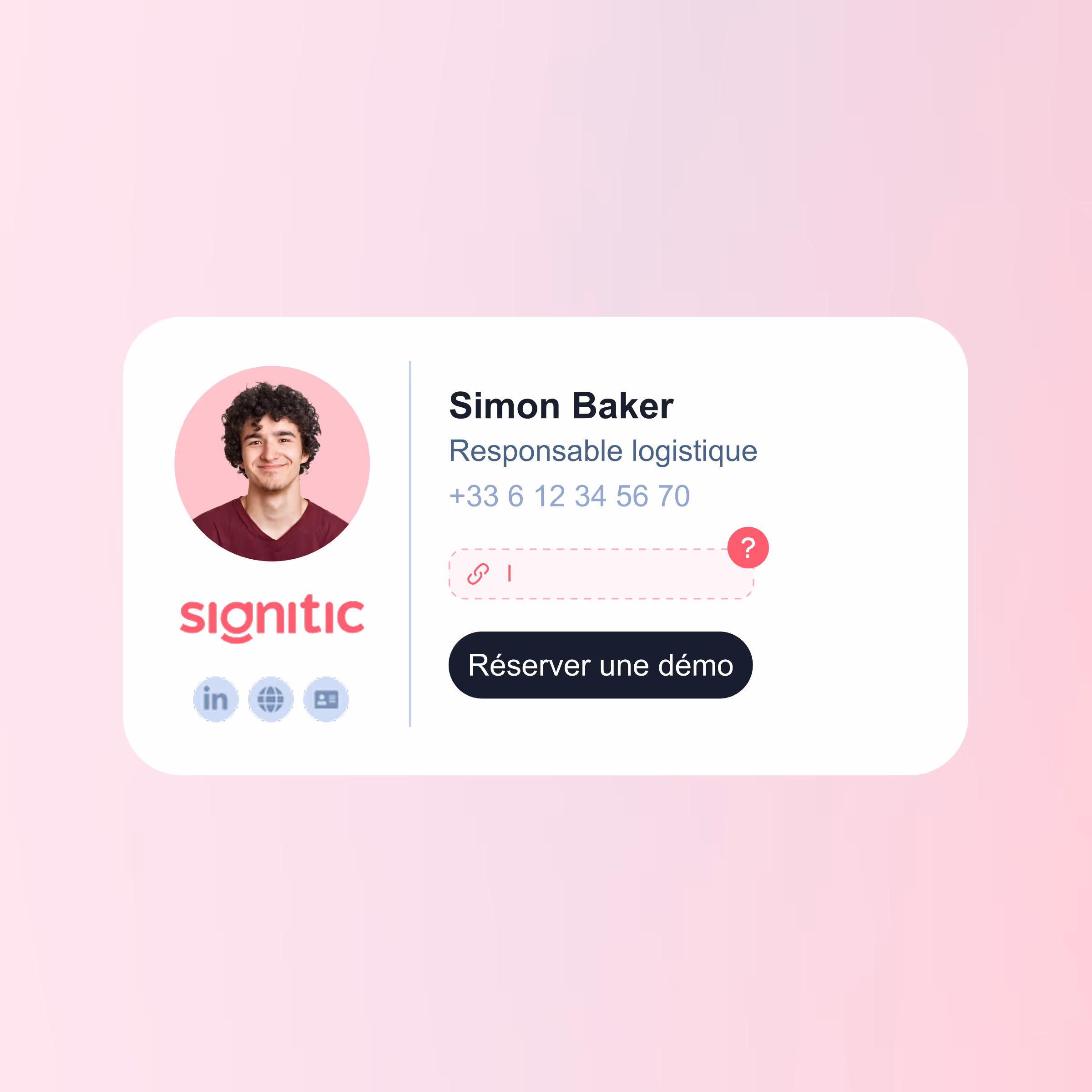 Kontrola brakującego linku w podpisie e-mail