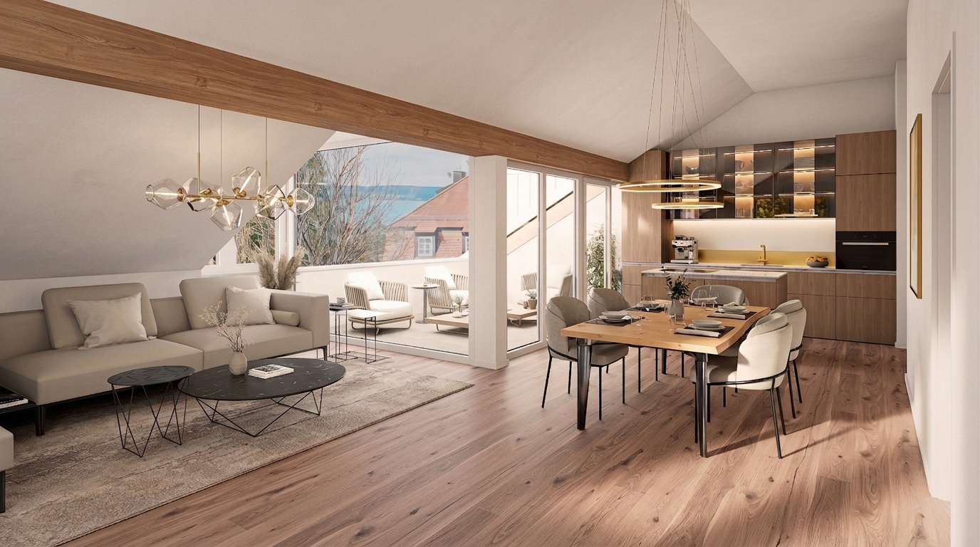 Wohnbeispiel mit Dachterrasse