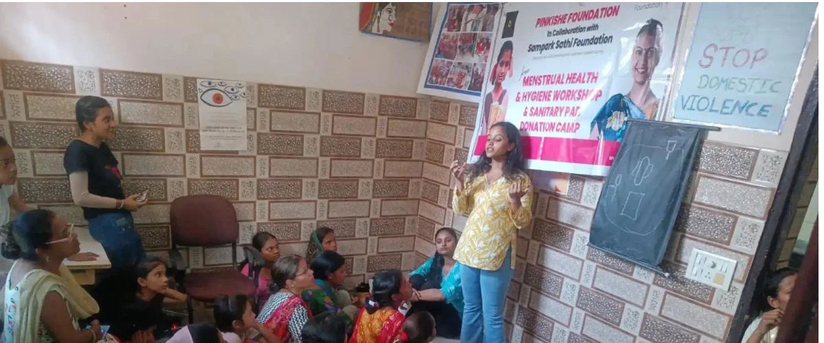 On June 8th, 2024, A Menstrual Health & Hygiene Education Camp was organized at Uttam Nagar, West Delhi