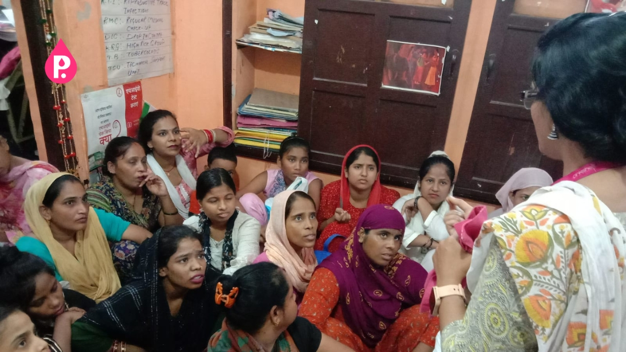 Baijanti Sinha from Pinkishe Foundation is educating women about periods