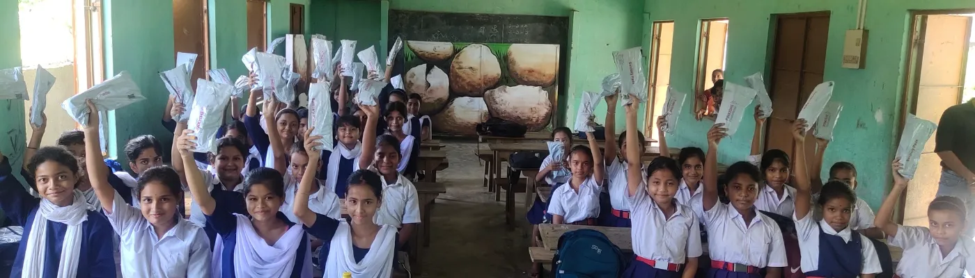 Empowering girls with menstrual health education by Pinkishe Foundation in Assam