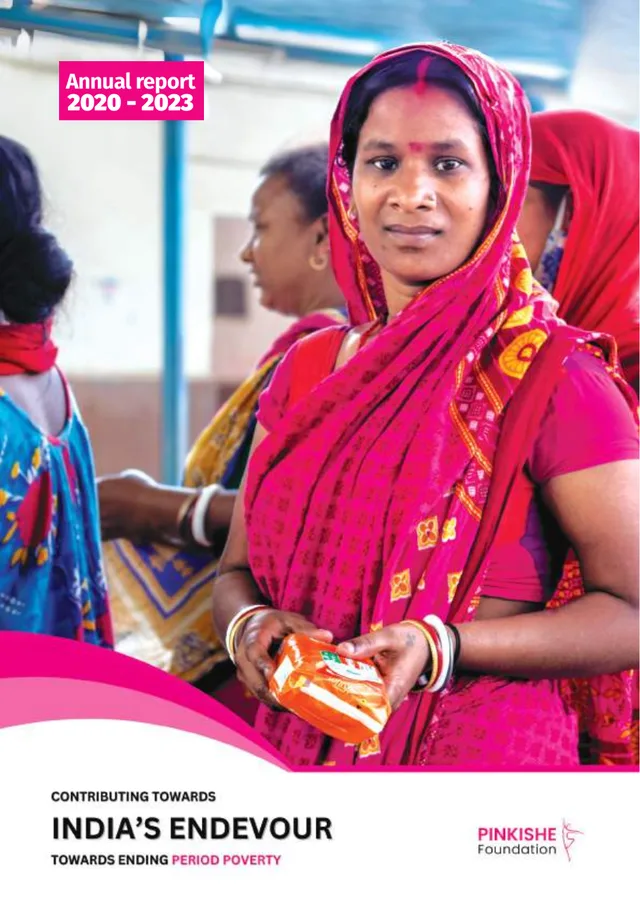 Cover of Pinkishe Foundation's Annual Report 2020 to 2023