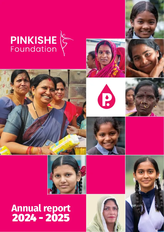 Cover of Pinkishe Foundation's Annual Report 2024-25