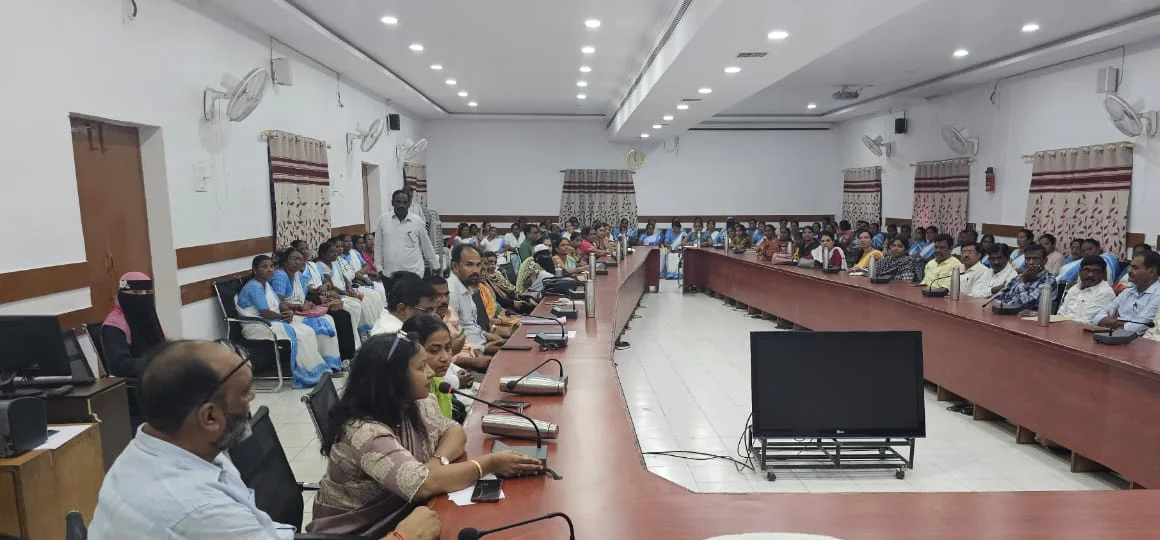 A district review meeting in Adilabad, Telangana, held under the leadership of the District Collector