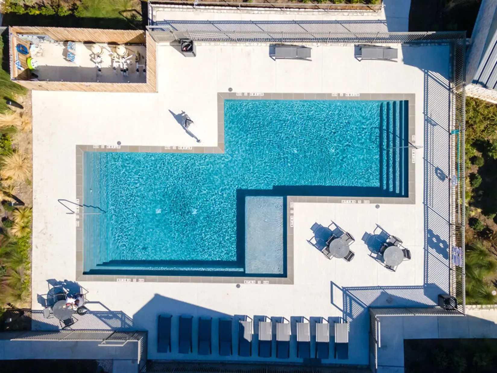 Pool arial view