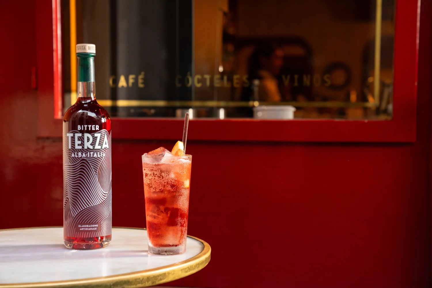 Americano cocktail made with Bitter Terza
