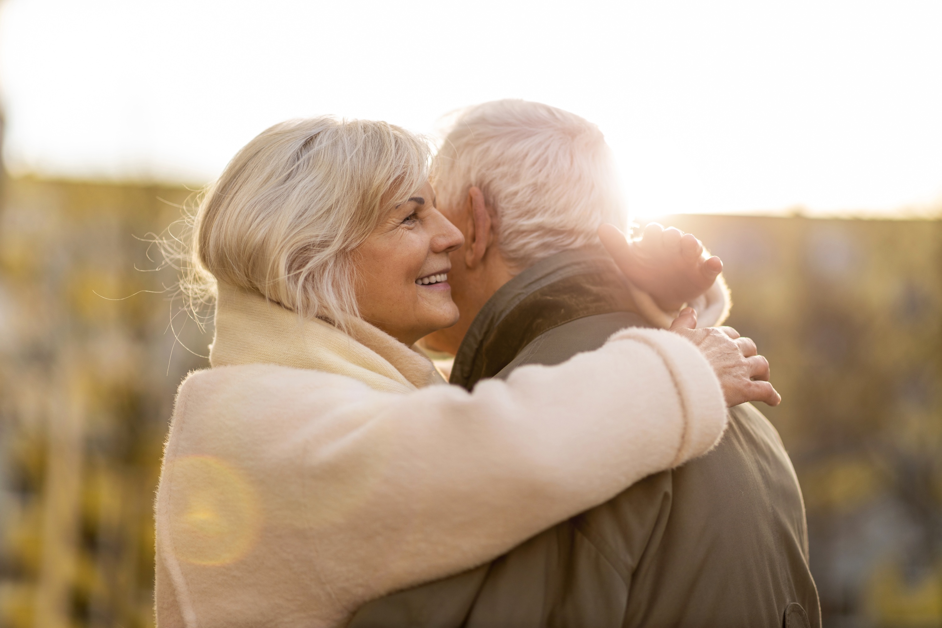Happy senior couple stock image 