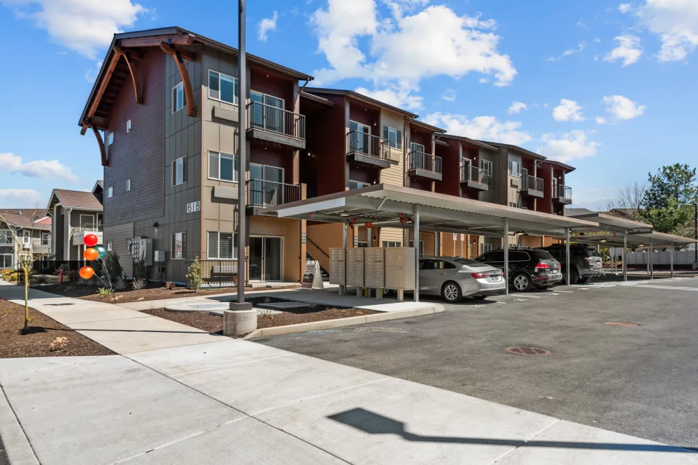 Exterior view of property building