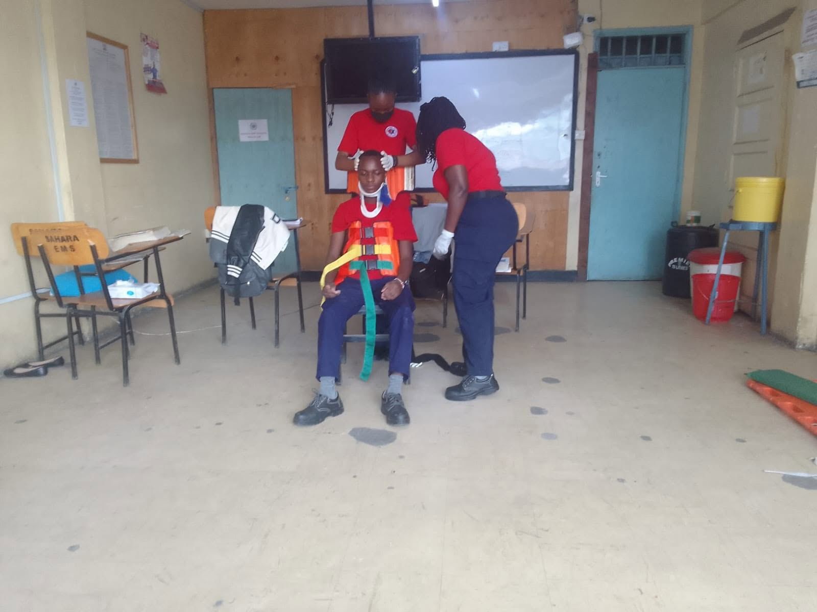 EMT scenario training in the classroom