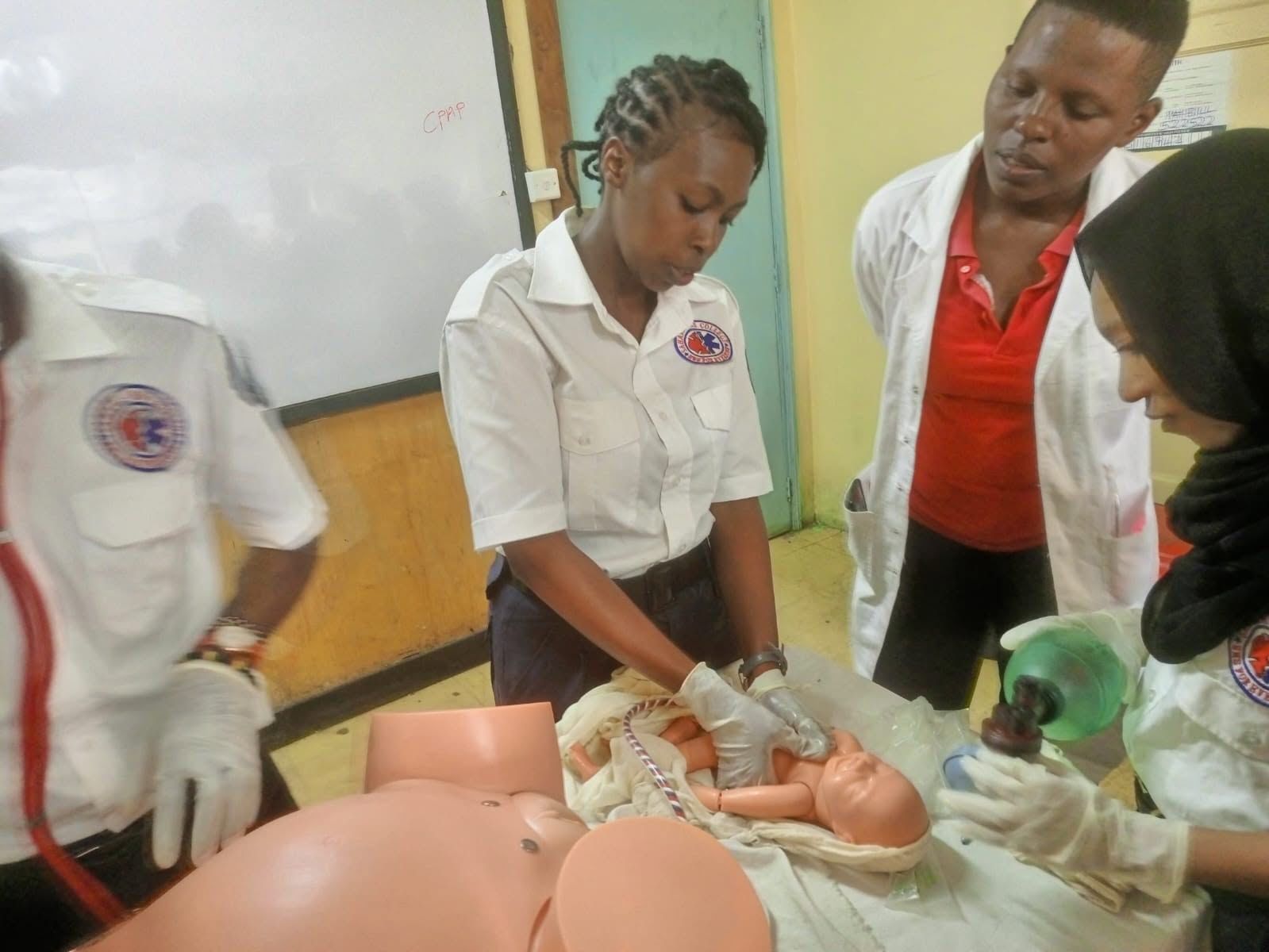 Airway management practice on a manikin