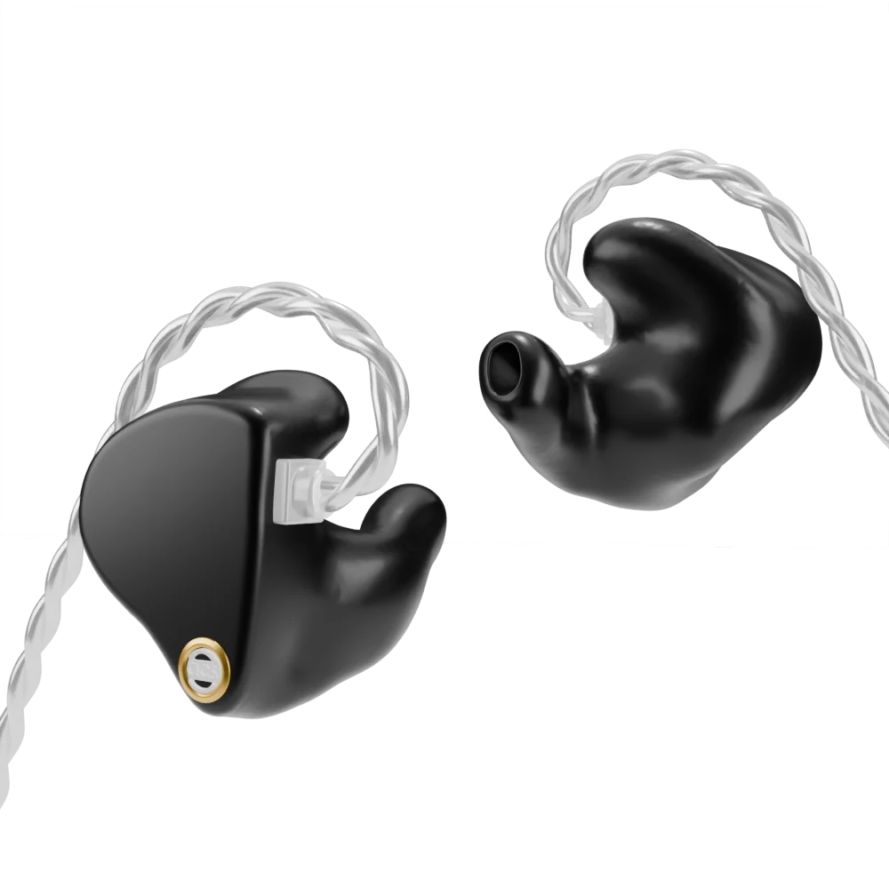 Emotion Ambient formstøpte in-ear-monitorer i svart utførelse med kabel