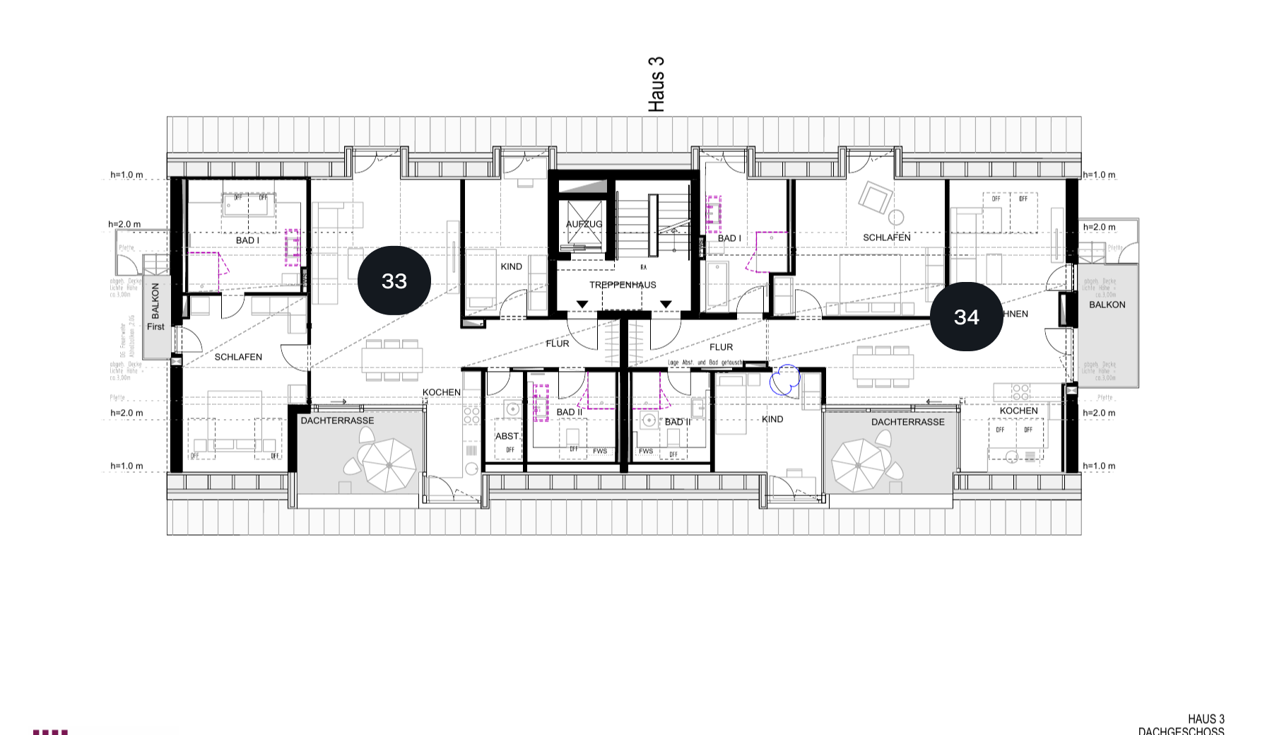 Lage der Wohnung im Etagenplan