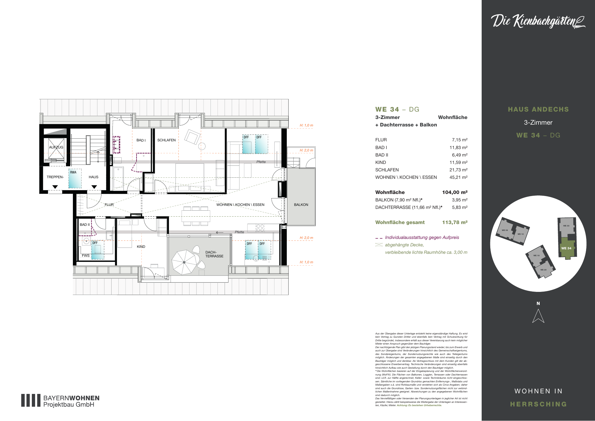 Grundriss der Wohnung