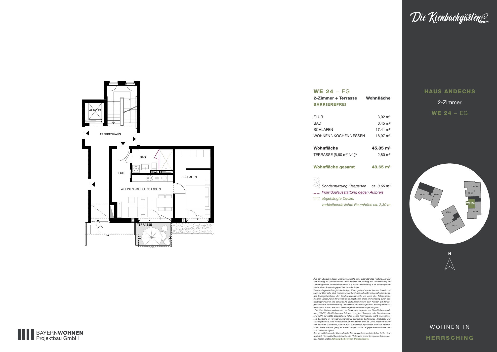 Grundriss der Wohnung