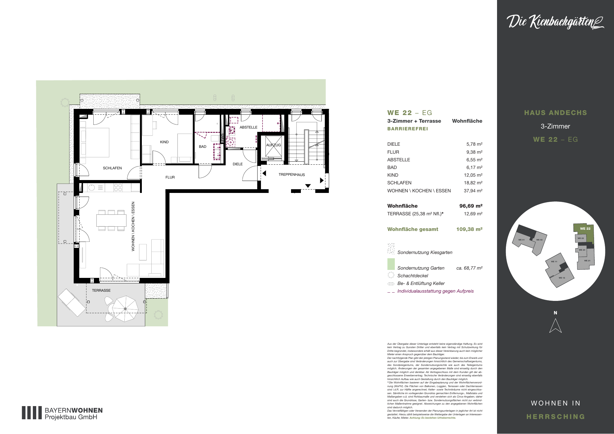 Grundriss der Wohnung
