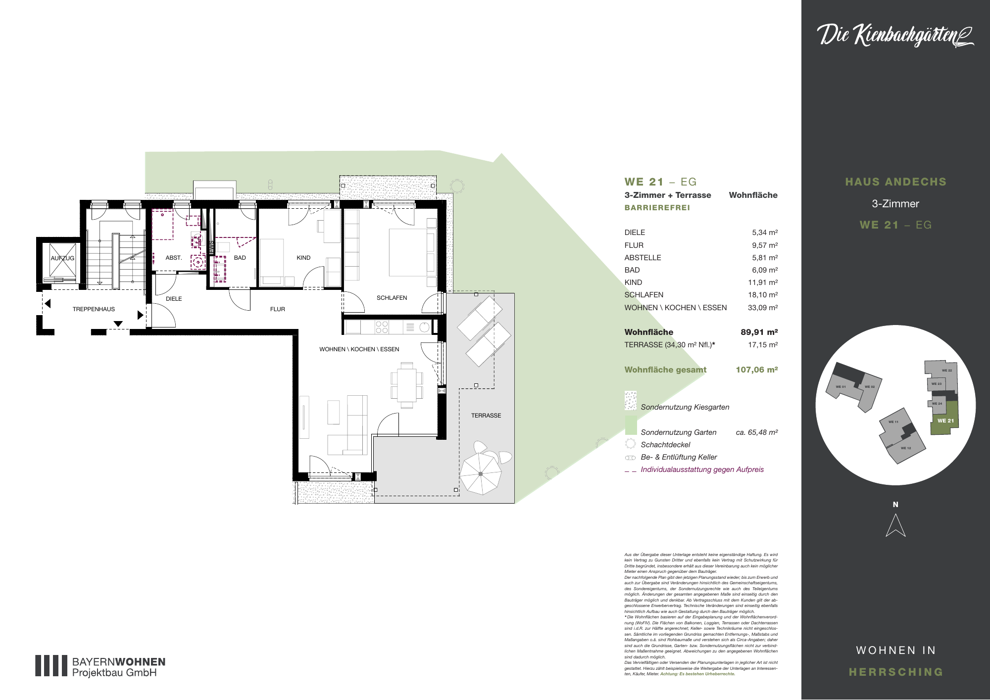 Grundriss der Wohnung