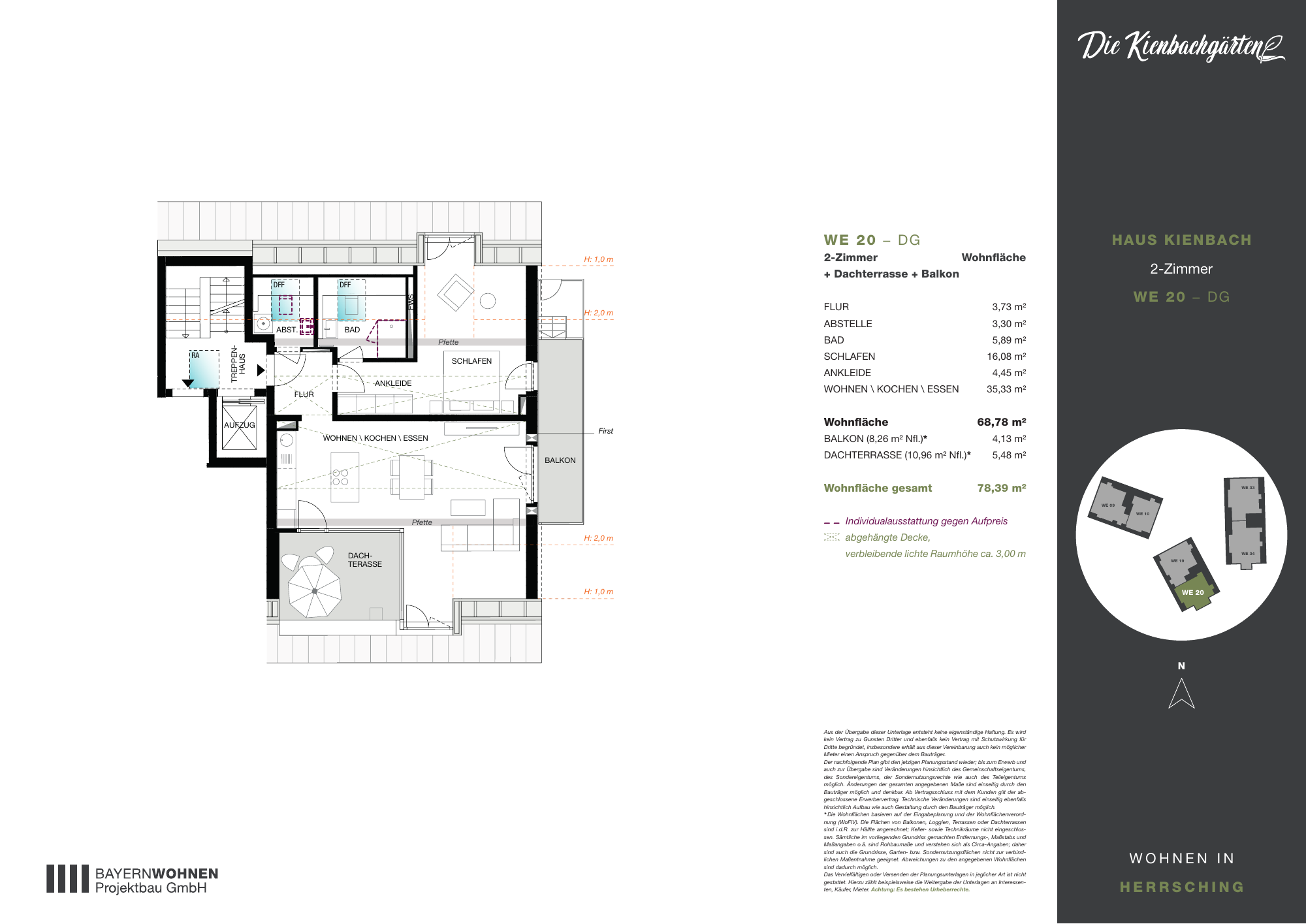 Grundriss der Wohnung