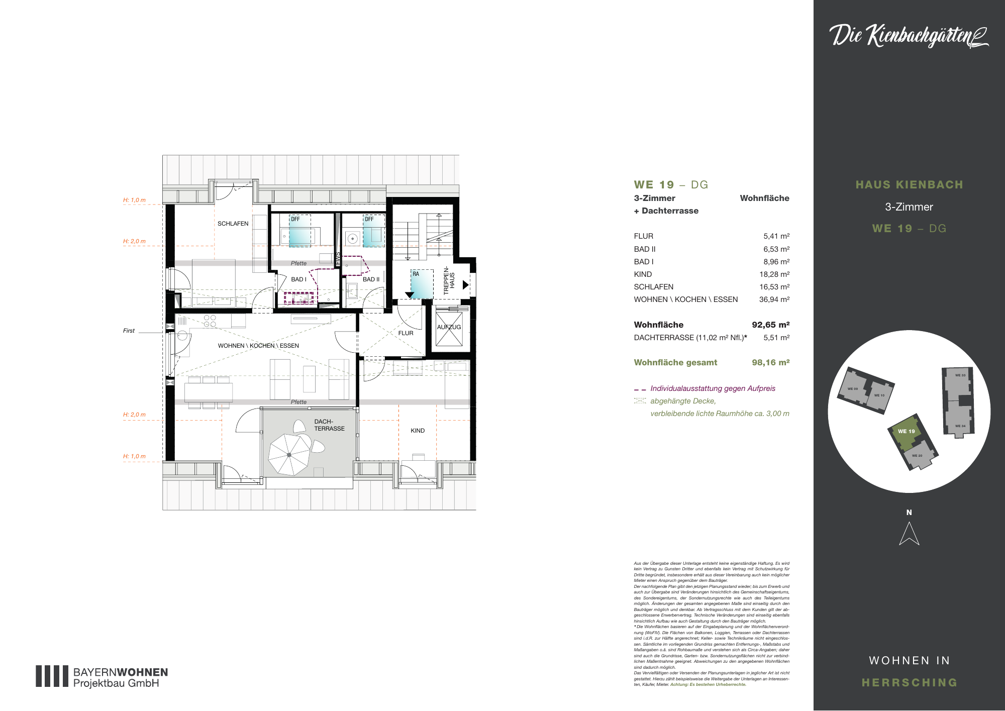 Grundriss der Wohnung