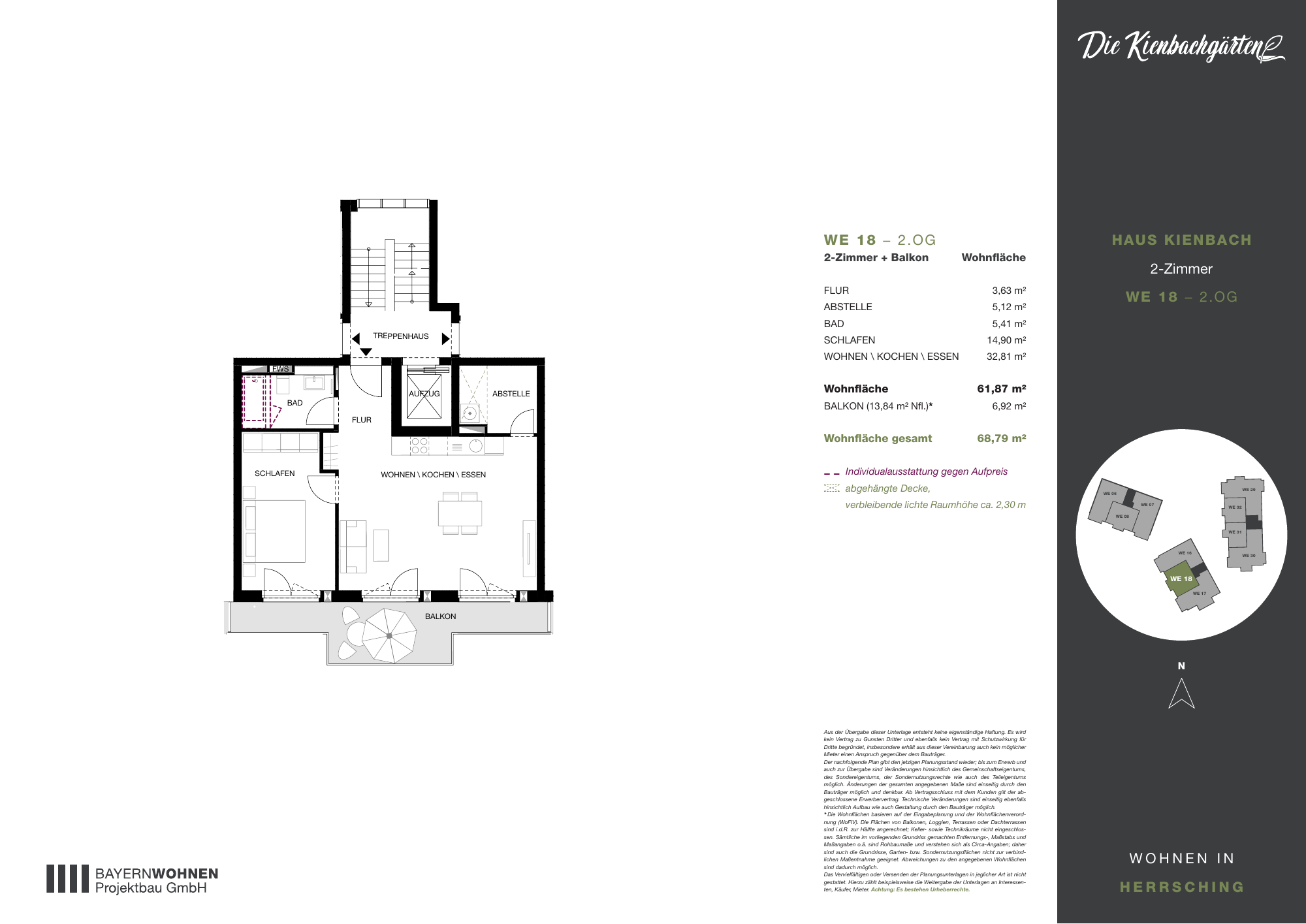Grundriss der Wohnung