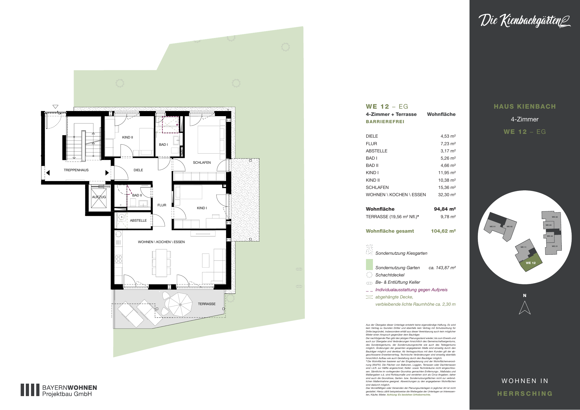 Grundriss der Wohnung