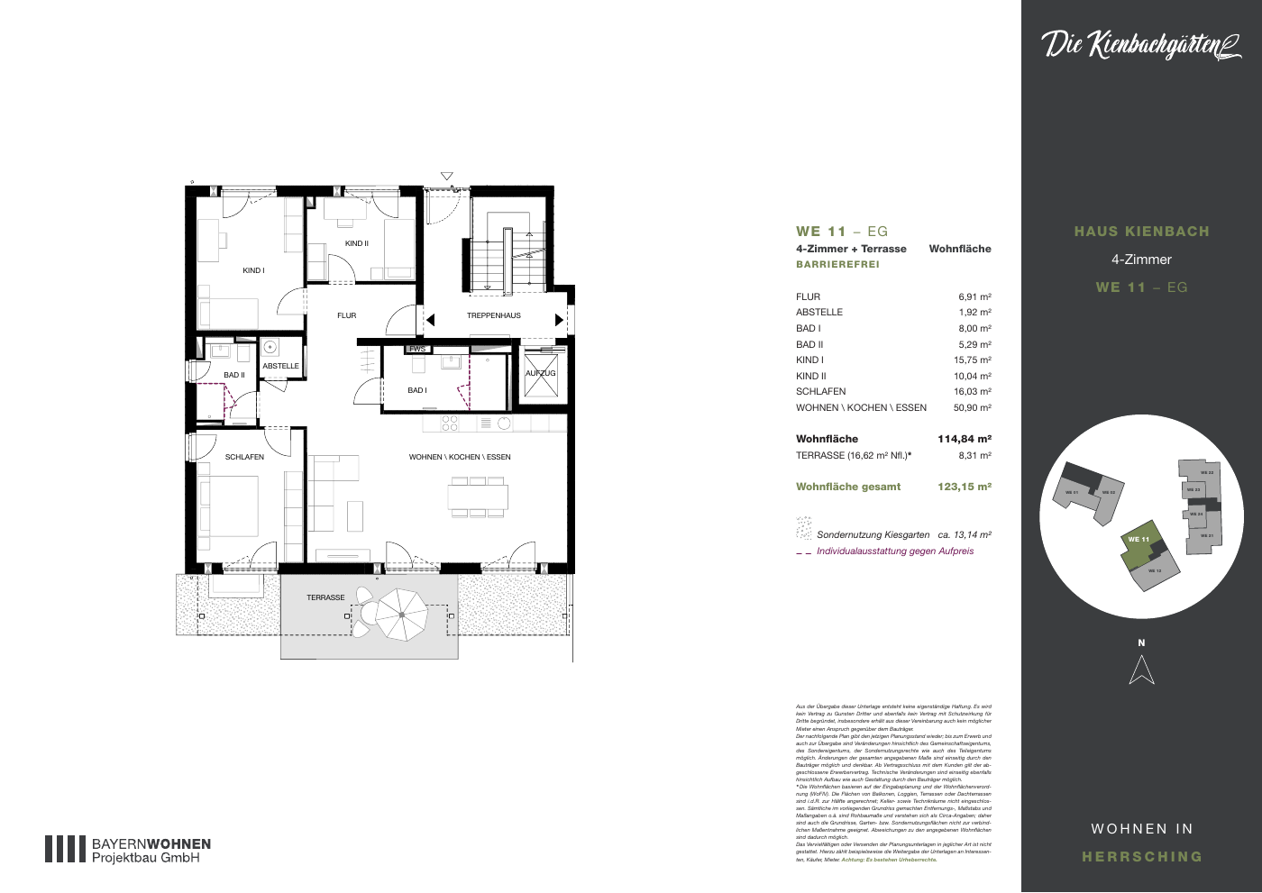 Grundriss der Wohnung