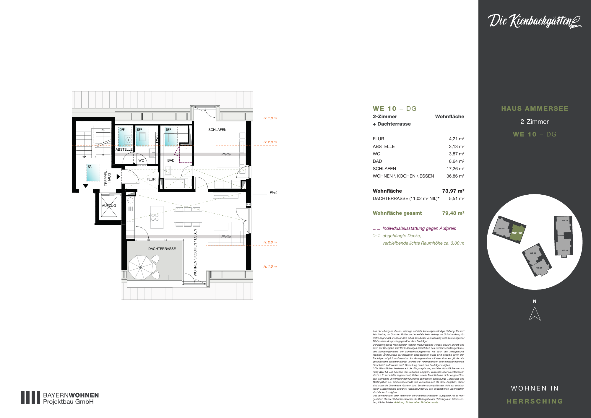 Grundriss der Wohnung