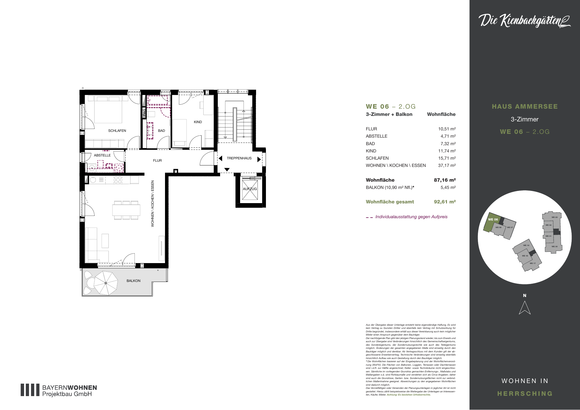 Grundriss der Wohnung
