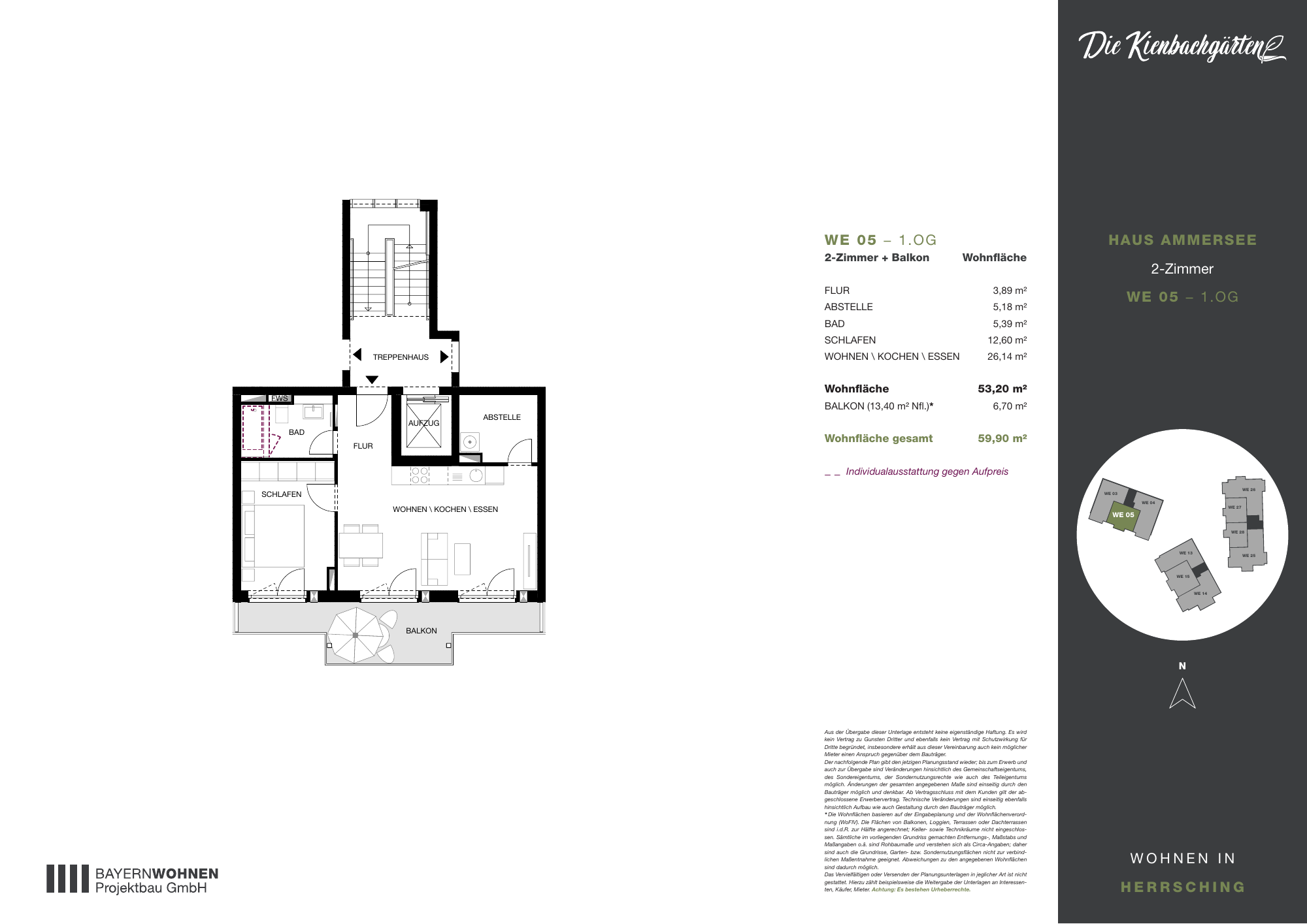 Grundriss der Wohnung