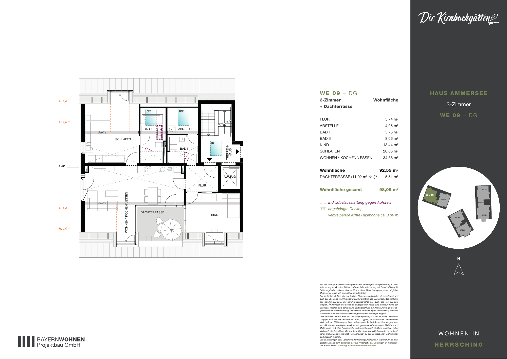 Grundriss der Wohnung