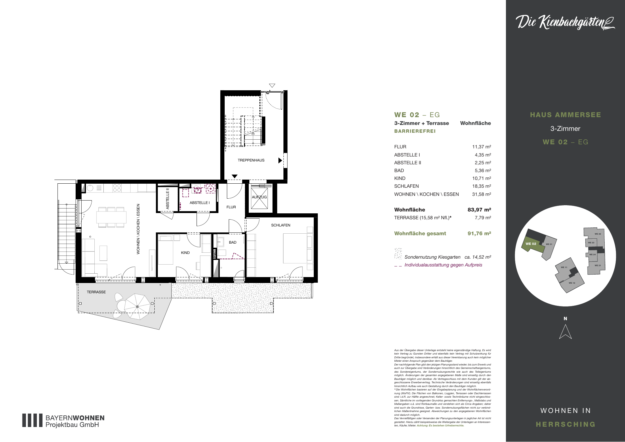 Grundriss der Wohnung
