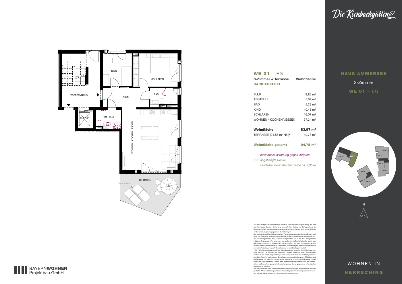 Grundriss der Wohnung