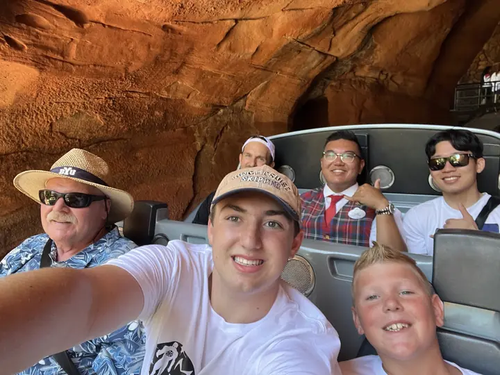 Riding Radiator Springs Racers