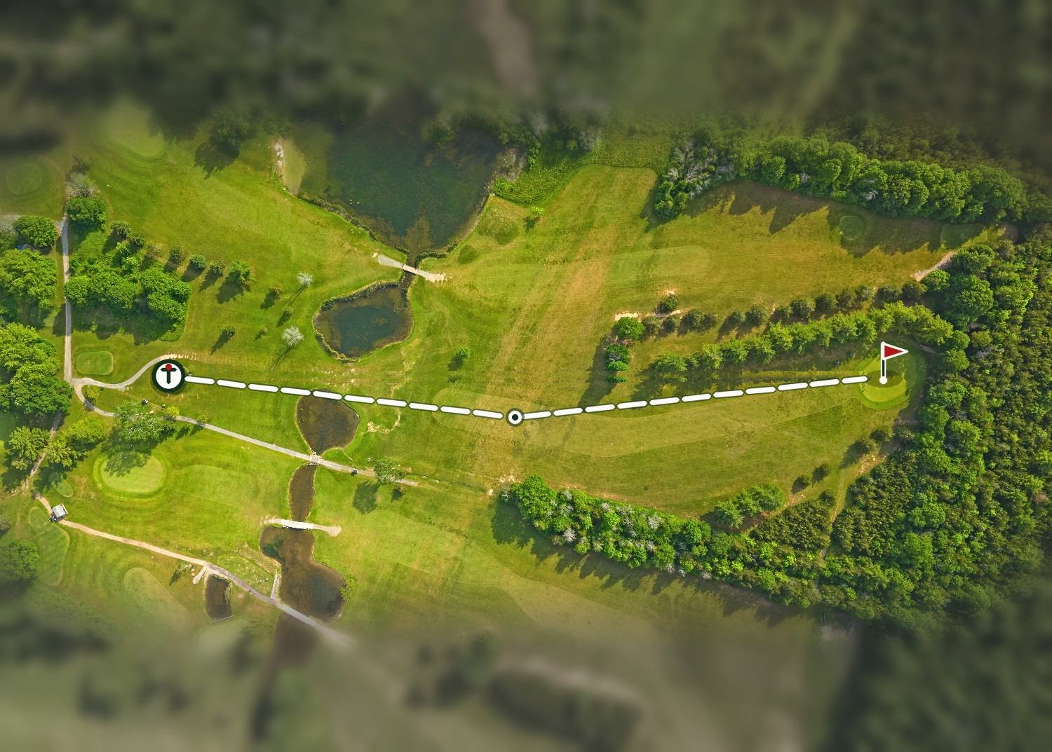 Aerial view of hole 5, The Trossachs