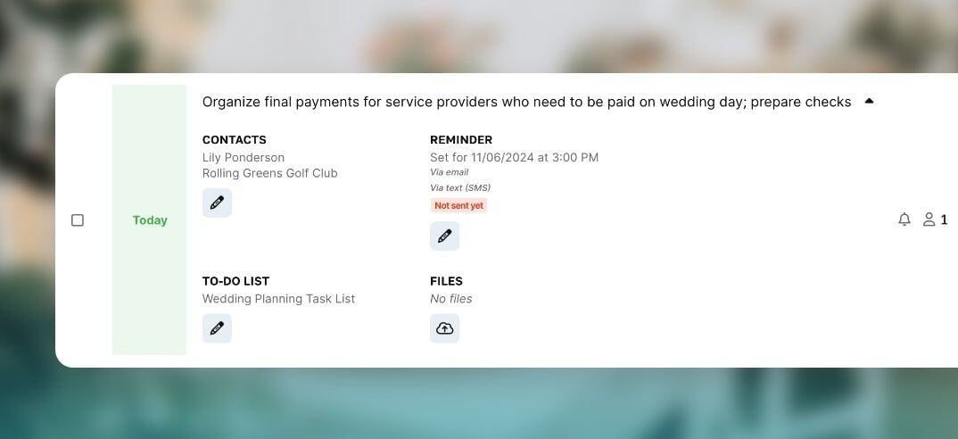 Assign and manage tasks screen