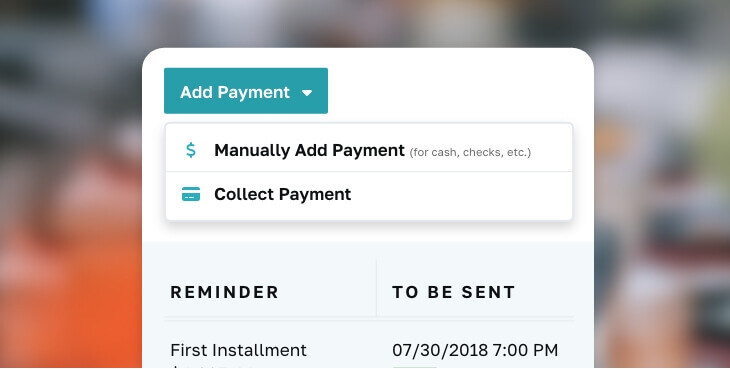 illustration of a virtual payment simulation