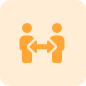 yellow two-user icon