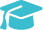 blue graduate cap icon